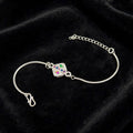 Diamond Multicolor Silver Bracelet - 925 Plated