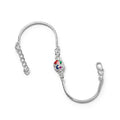 Peacock Enamel Silver Bracelet - Colorful Meenakari