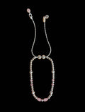 Pink Glow Beaded Payal