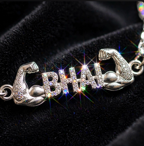 BHAI Silver Bracelet - Bicep Power Edition